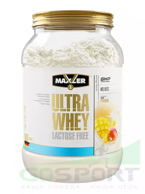  MAXLER Ultra Whey Lactose Free 900 г, Манго