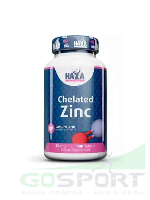 Цинк Haya Labs Chelated Zinc 30 mg 100 таблеток Цинк Haya Labs Chelated Zinc 30 mg 100 таблеток