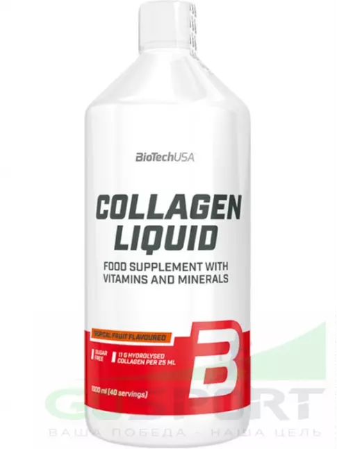  BioTechUSA Collagen Liquid 11000 mg 1000 мл, Тропические фрукты