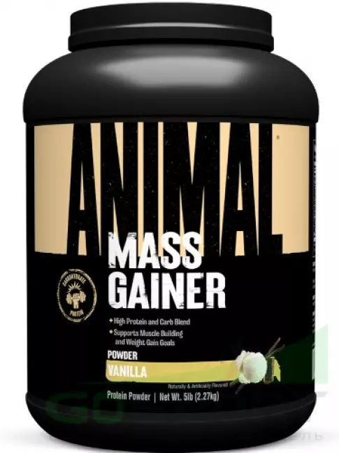 Гейнер UNIVERSAL NUTRITION Animal Mass Gainer 2270 г, Ваниль Гейнер UNIVERSAL NUTRITION Animal Mass Gainer 2270 г, Ваниль