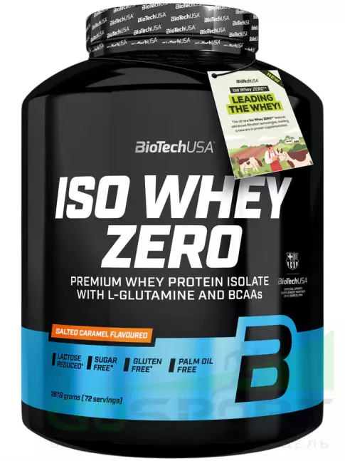 Изолят протеина BioTechUSA Iso Whey Zero 1816 г, Соленая карамель