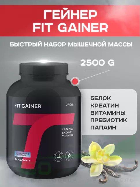 Гейнер Академия-Т Fit Gainer 2500 г, Ваниль