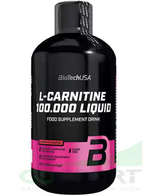 L-Карнитин жидкий BioTechUSA L-Carnitine 100.000 Liquid 500 мл, Яблоко
