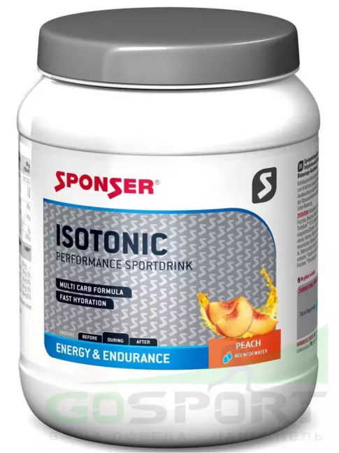 Изотоник SPONSER ISOTONIC 1000 г, Персик