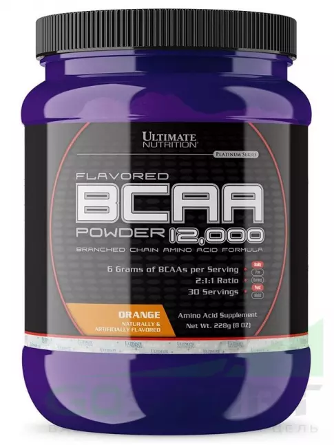 БСАА Ultimate Nutrition BCAA 12000 Powder 228 г, Апельсин