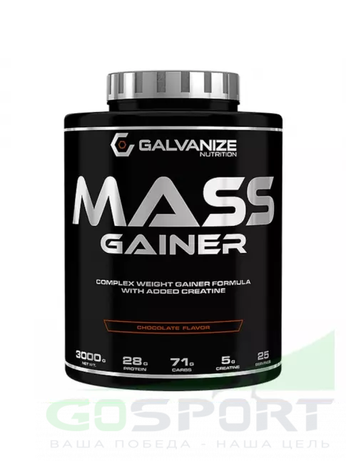 Гейнер Galvanize Mass Gainer 3000 г, Ваниль