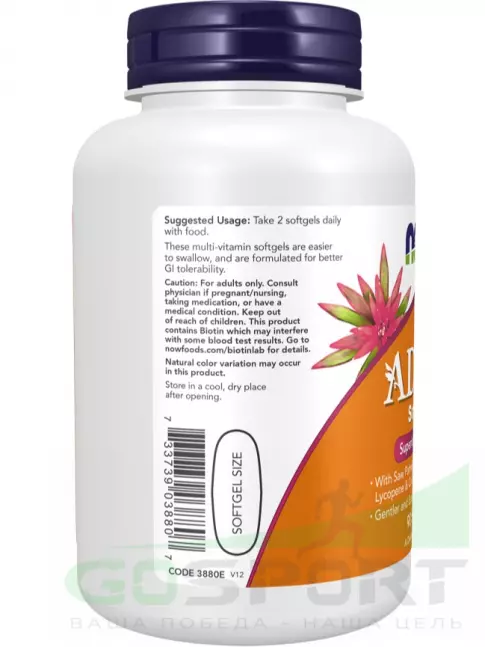  NOW Foods Adam 180 гелевых капсул