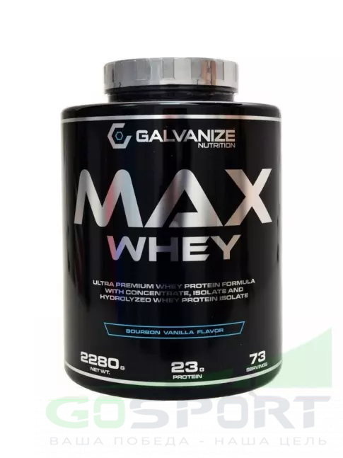 Сывороточный протеин Galvanize Max Whey 2280 г, Ваниль бурбон