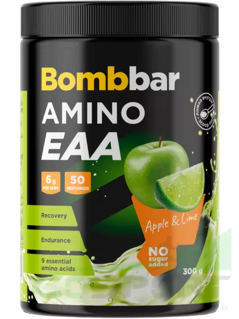 Аминокислоты BombBar Amino EAA 300 г, Яблоко-Лайм