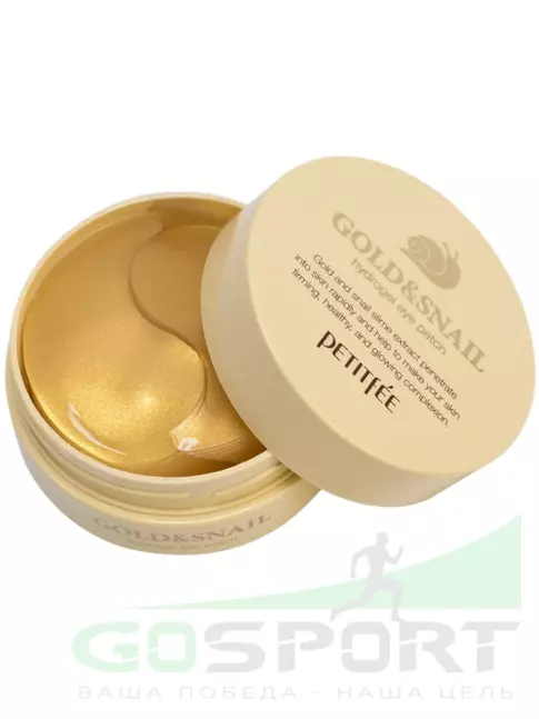 Патчи PETITFEE Gold & Snail Hydrogel Eye Patch 60 шт Патчи PETITFEE Gold & Snail Hydrogel Eye Patch 60 шт