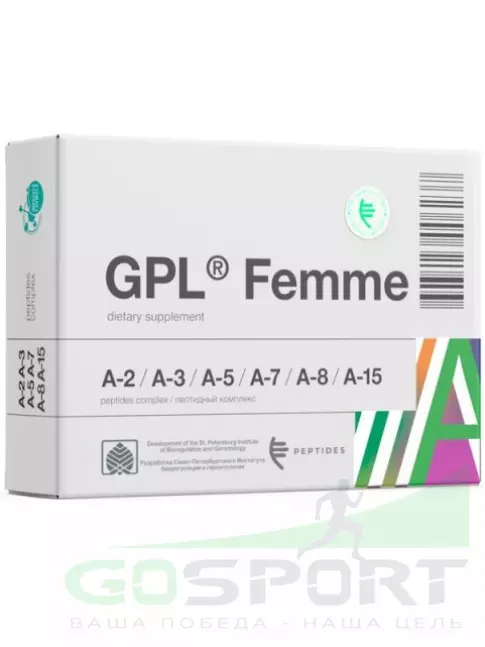 Пептиды Хавинсона PEPTIDES GPL Femme 30 капсул Пептиды Хавинсона PEPTIDES GPL Femme 30 капсул