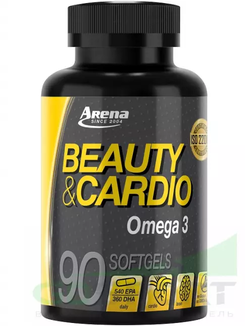 Омега-3 Arena Beauty Cardio Omega 3 90 капсул