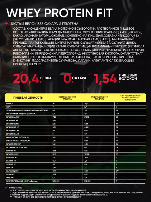 Сывороточный протеин Академия-Т Fit Whey Protein дой-пак 900 г, Шоколад