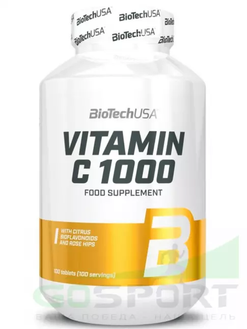 BioTechUSA Vitamin C 1000 100 таблеток BioTechUSA Vitamin C 1000 100 таблеток