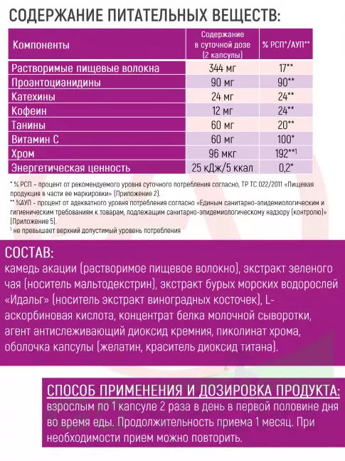  АКАДЕМИЯ-Т Slimming 60 капсул