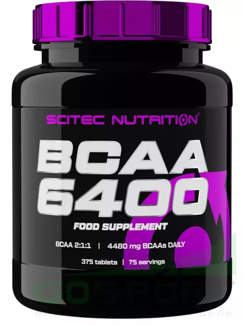 BCAA Scitec Nutrition BCAA 6400 2:1:1 375 таблеток BCAA Scitec Nutrition BCAA 6400 2:1:1 375 таблеток