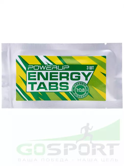 Углеводная загрузка Powerup Energy Tabs 3 таблетки