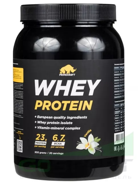 Сывороточный протеин PRIMEKRAFT Whey Protein 900 г, Ваниль
