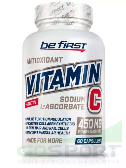 Be First Vitamin C + Rutin 60 капсул