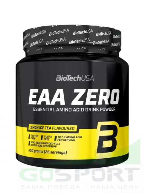 Аминокислоты BiotechUSA EAA Zero 350 г, Лимонный чай