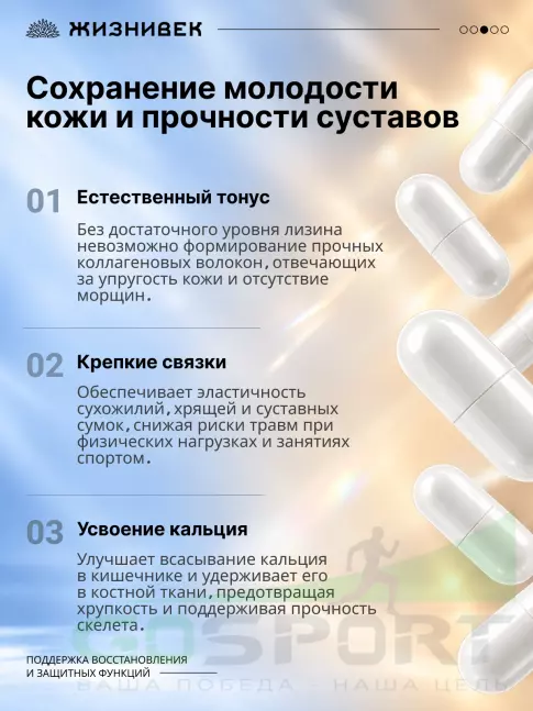 Лизин Жизнивек Про лизин 500 мг 60 веган капсул Лизин Жизнивек Про лизин 500 мг 60 веган капсул