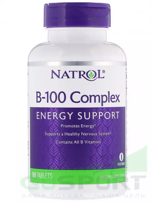  Natrol B-100 Complex 100 таблеток, Нейтральный