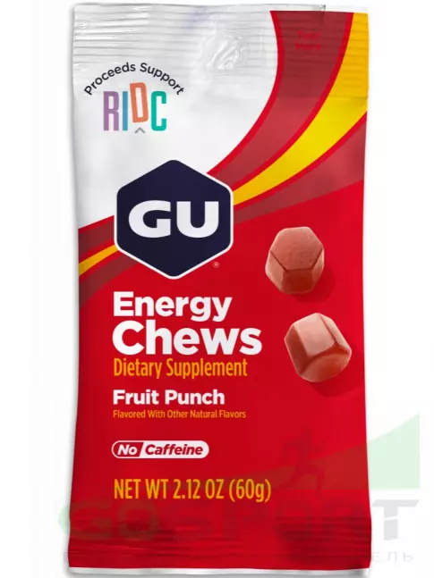 Конфетки GU Energy Labs Мармеладки Energy Chews 60 г, Фруктовый пунш