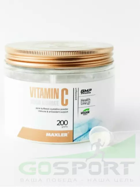  MAXLER Vitamin C 1000 200 г, Натуральный