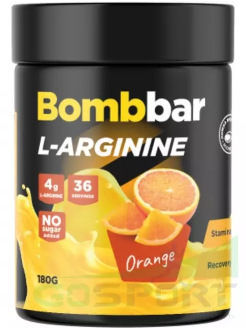 Аргинин / AAKG BombBar Аргинин Pro 180 г, Апельсин Аргинин / AAKG BombBar Аргинин Pro 180 г, Апельсин