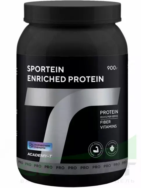  Академия-Т Protein Sportein Enriched 900 г, Клубника