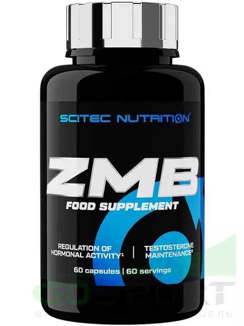 Магний+цинк+B6 Scitec Nutrition ZMB 60 капсул Магний+цинк+B6 Scitec Nutrition ZMB 60 капсул