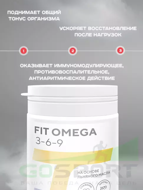 Омега-3 АКАДЕМИЯ-Т Fit Omega 3-6-9 90 капсул