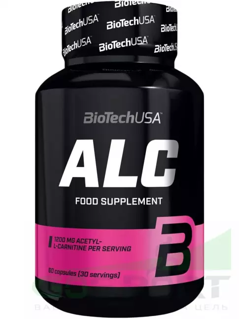 Ацетил L-Карнитин BioTechUSA ALC 1200 mg 60 капсул