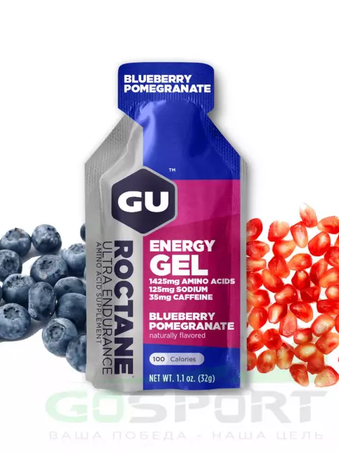 Энергетический гель питьевой GU ENERGY GU ROCTANE ENERGY GEL 35mg caffeine Микс, 5 x 32 г (5 вкусов)