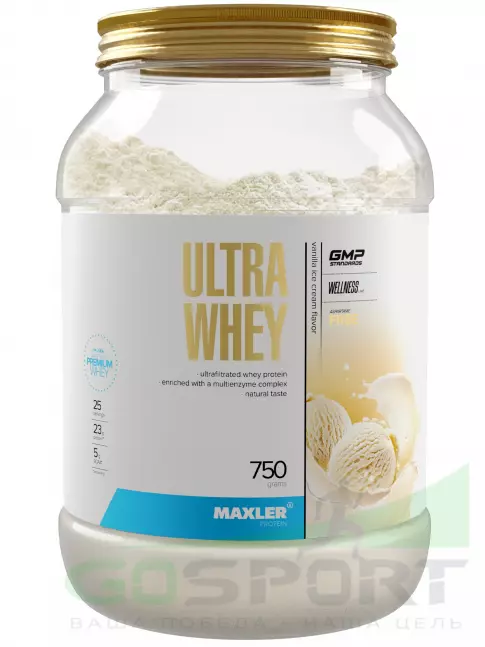  MAXLER Ultra Whey 750 г, Ванильное мороженое