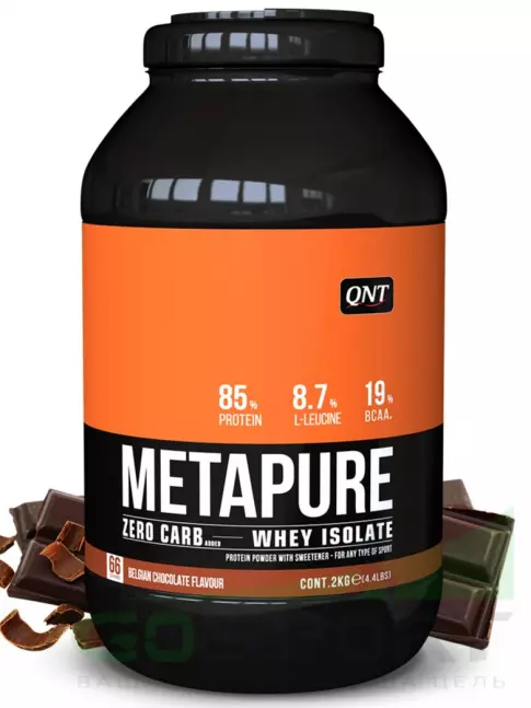  QNT METAPURE ZERO CARB 2000 г, Бельгийский шоколад