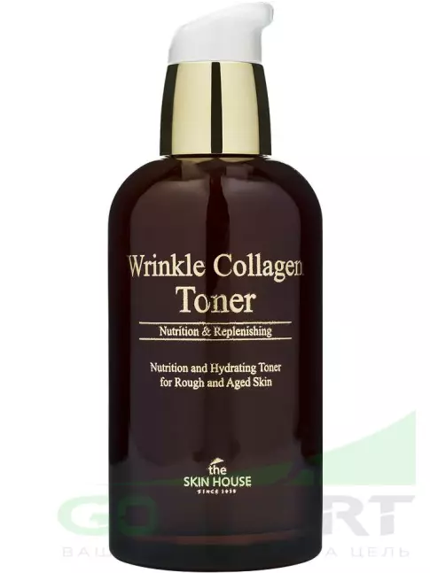 Тонеры для лица THE SKIN HOUSE Wrinkle Collagen Toner 130 мл Тонеры для лица THE SKIN HOUSE Wrinkle Collagen Toner 130 мл