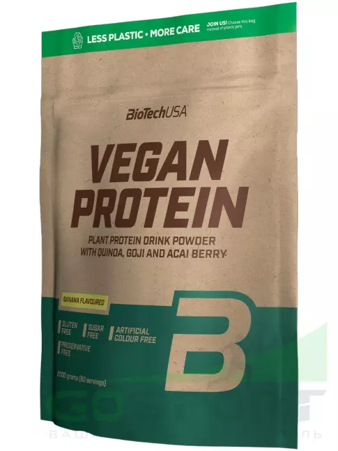 Протеин для веганов BioTechUSA Vegan Protein 2000 г, Банан Протеин для веганов BioTechUSA Vegan Protein 2000 г, Банан