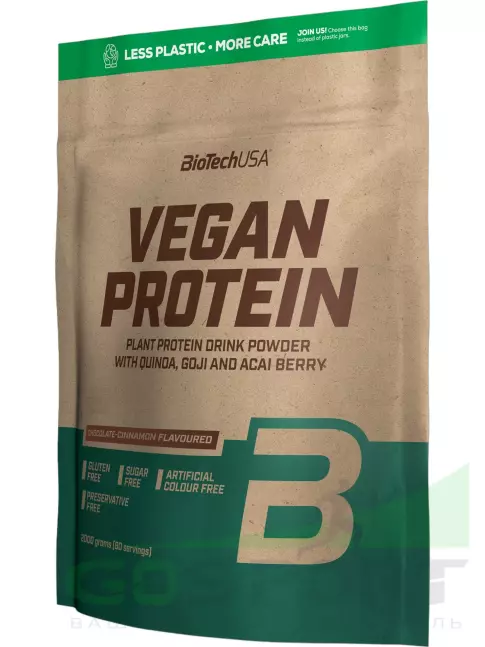 Протеин для веганов BioTechUSA Vegan Protein 2000 г, Шоколад-корица Протеин для веганов BioTechUSA Vegan Protein 2000 г, Шоколад-корица