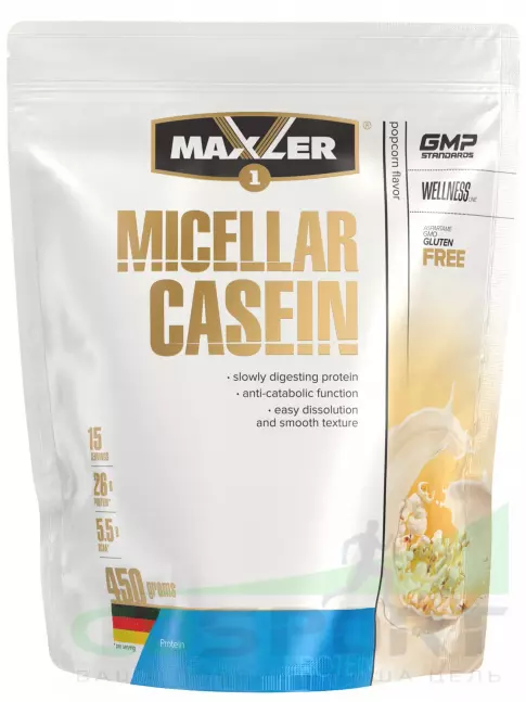 Казеиновый протеин MAXLER Micellar Casein 450 г, Попкорн Казеиновый протеин MAXLER Micellar Casein 450 г, Попкорн