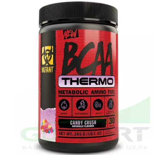 БСАА Mutant BCAA Thermo 285 г, Сахарная вата