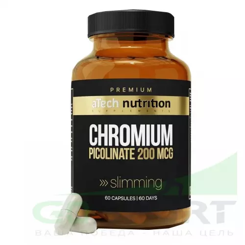  aTech Nutrition Chrome Picolinate Premium 60 капсул, Нейтральный