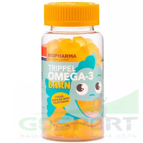 Омена-3 BIOPHARMA Trippel Omega-3 Barn 120 капсул