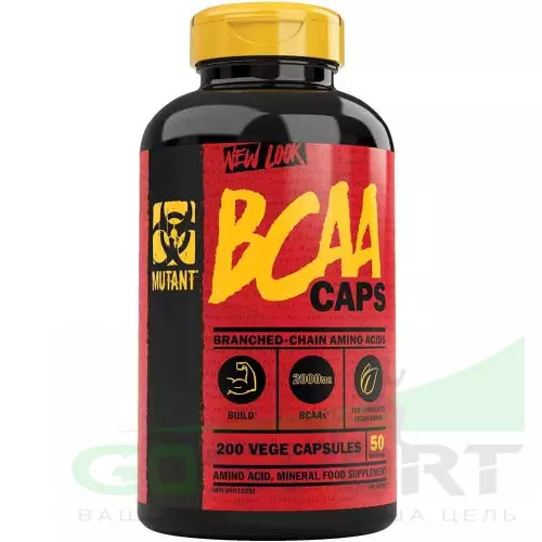 БСАА Mutant BCAA Capsules 2:1:1 200 капсул