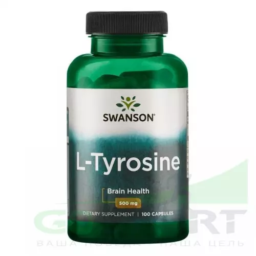 Swanson L-Tyrosine 100 капсул, Нейтральный