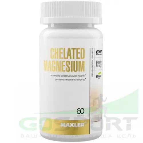  MAXLER Chelated Magnesium 60 таблеток
