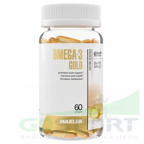 Омена-3 MAXLER Omega-3 Gold (USA) 60 капсул