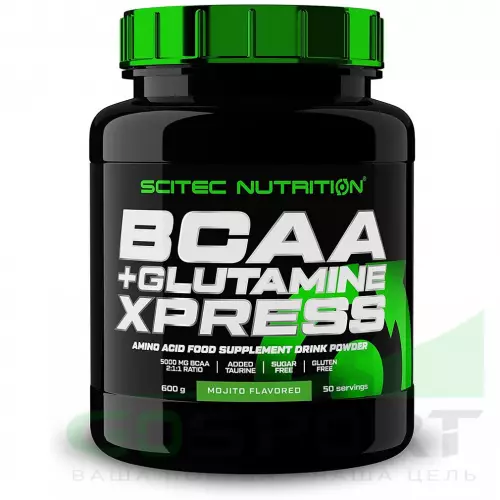 БСАА Scitec Nutrition BCAA + Glutamine Xpress 600 г, Мохито