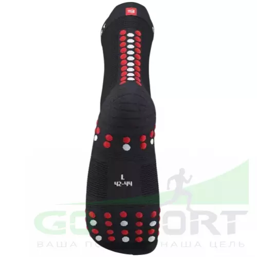 Компрессионные носки Compressport Носки V4 Run Hi Black/Red T1