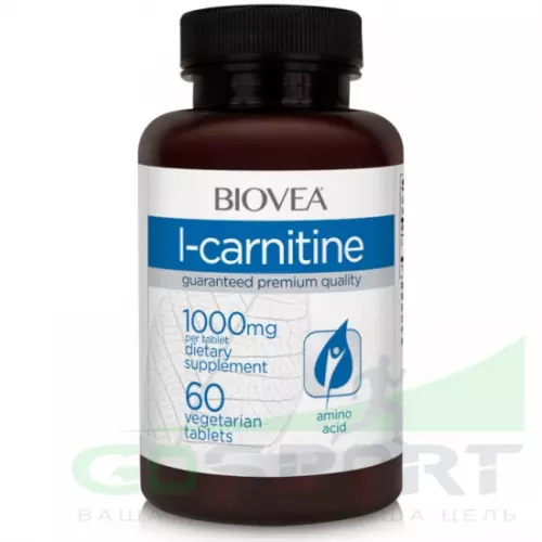  Biovea L-CARNITINE 1000 mg 60 веган капсул